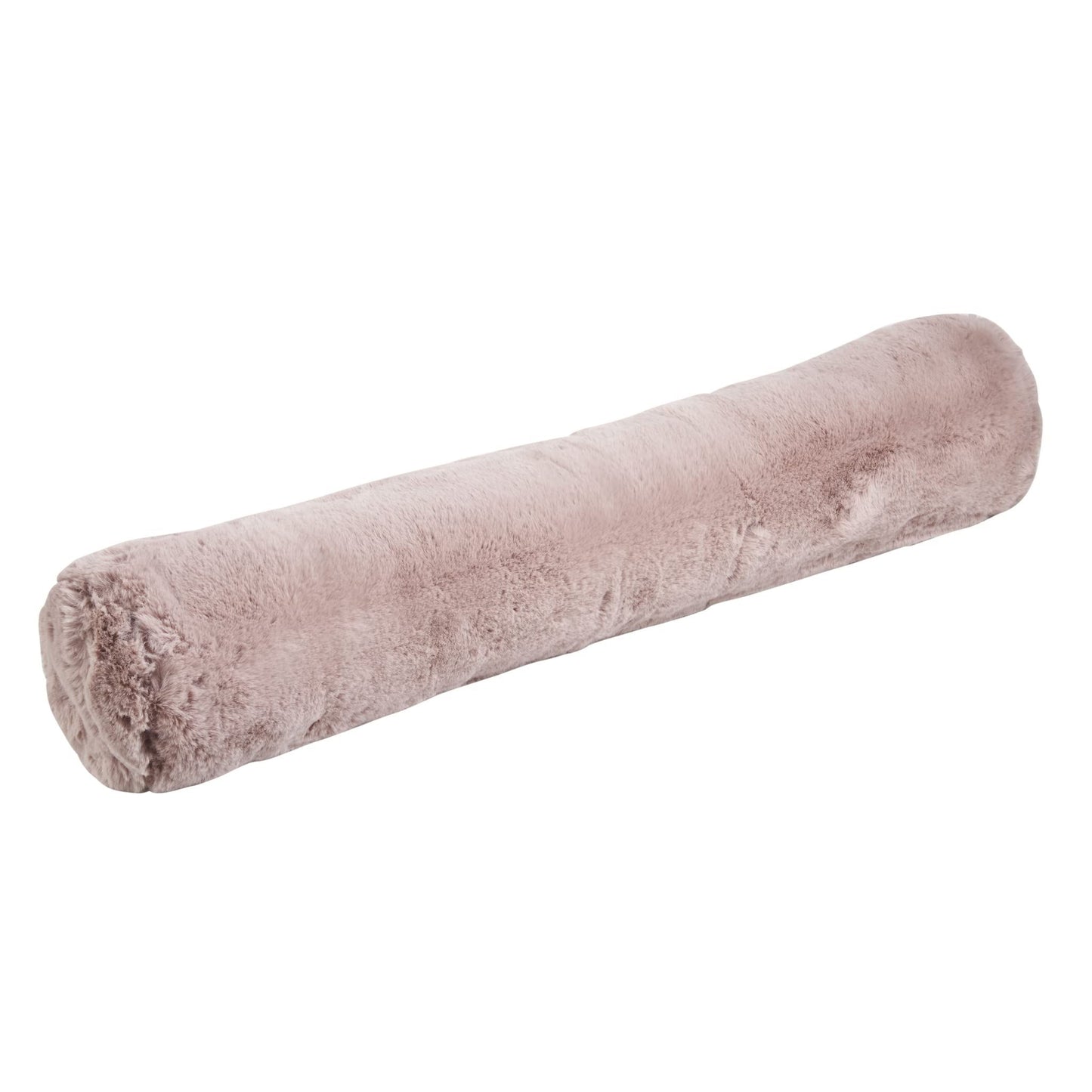 Faux Rabbit Fur Blush Pink Draught Excluder