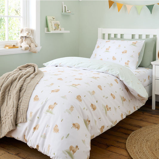 Bianca Mini Moo White Duvet Cover Set