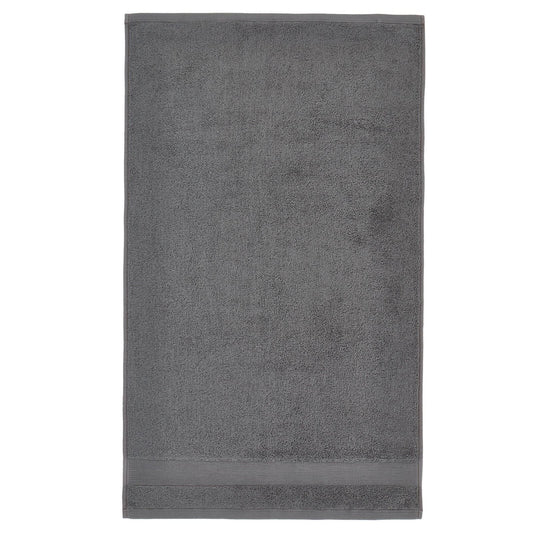 Anti Bacterial 500gsm Charcoal Grey Hand Towel