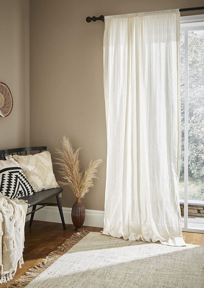 Zofia Broderie Anglaise Natural Curtain Panel
