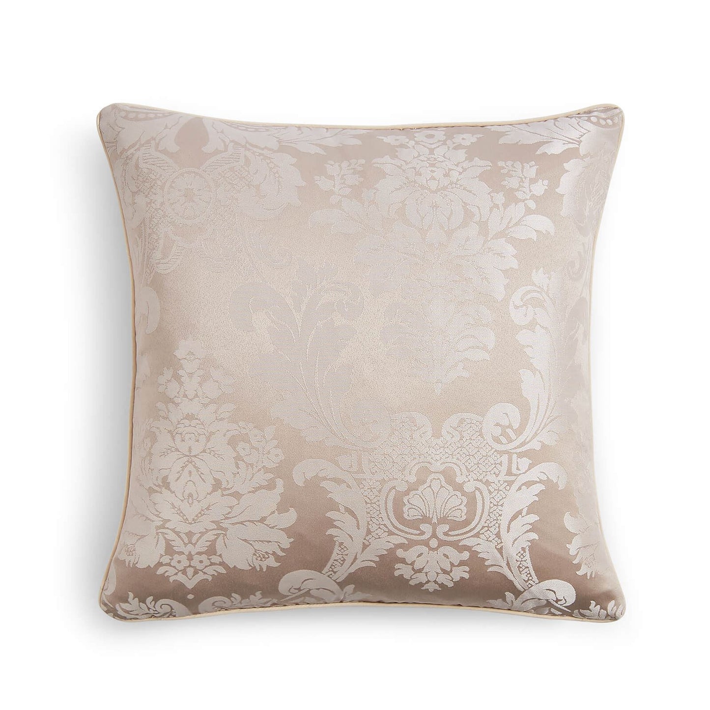 Damask Jacquard Cushion Champagne Gold