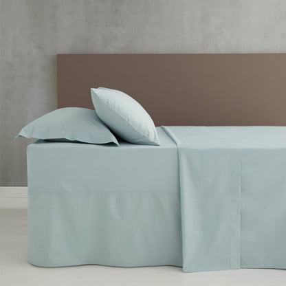 Easy Iron Percale Duck Egg Fitted Sheet