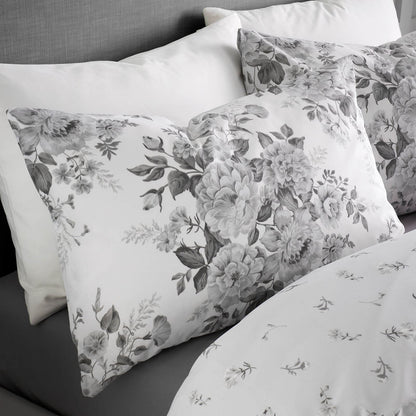 Elinda Floral Grey Duvet Cover Set