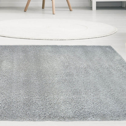 Snug Grey Plain Rug