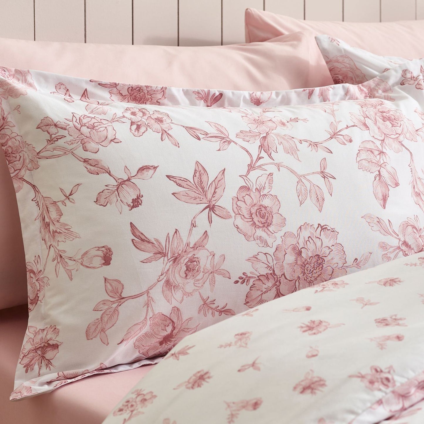 Catherine Lansfield Mirabelle Pink Duvet Cover Set