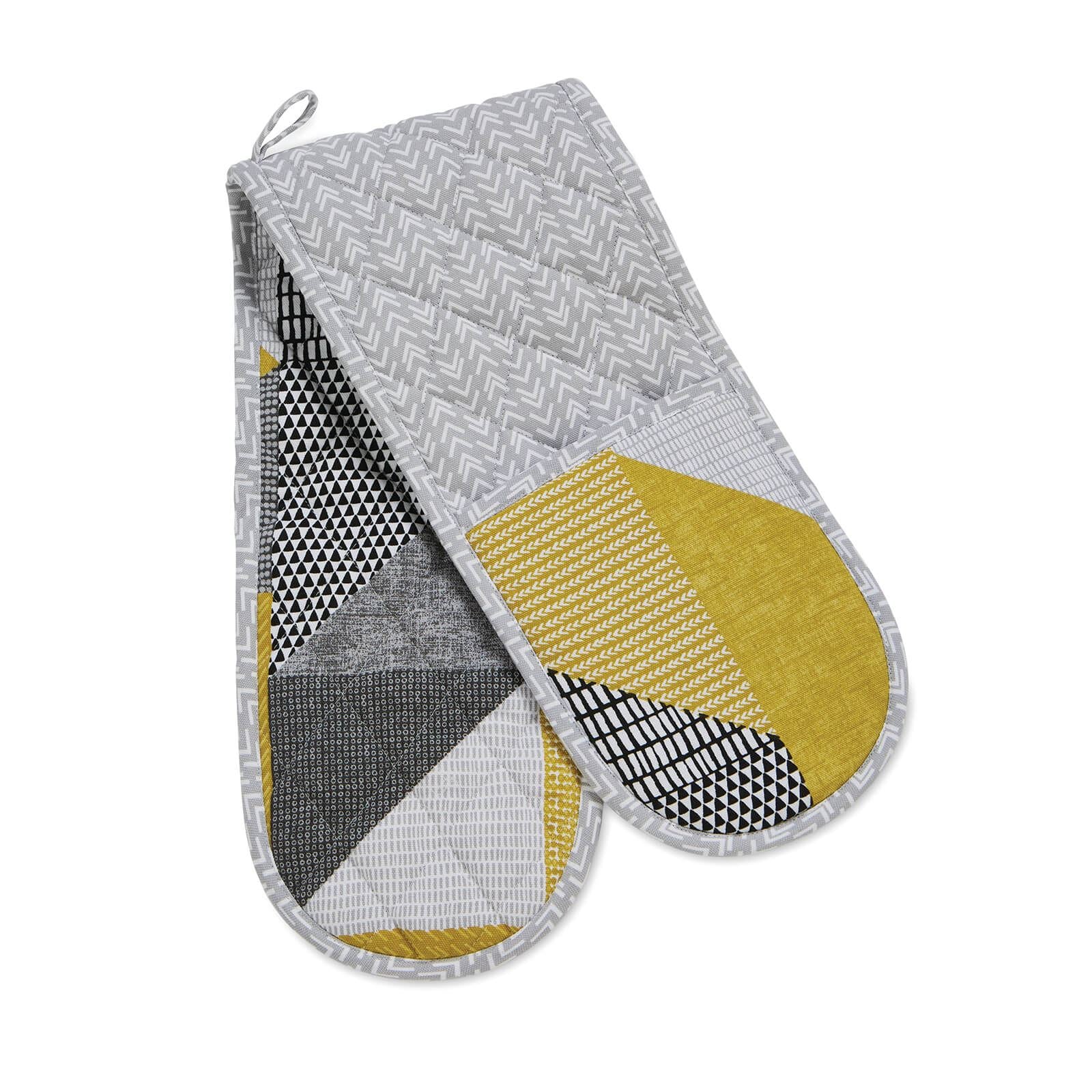 Larsson Geo Ochre Oven Gloves