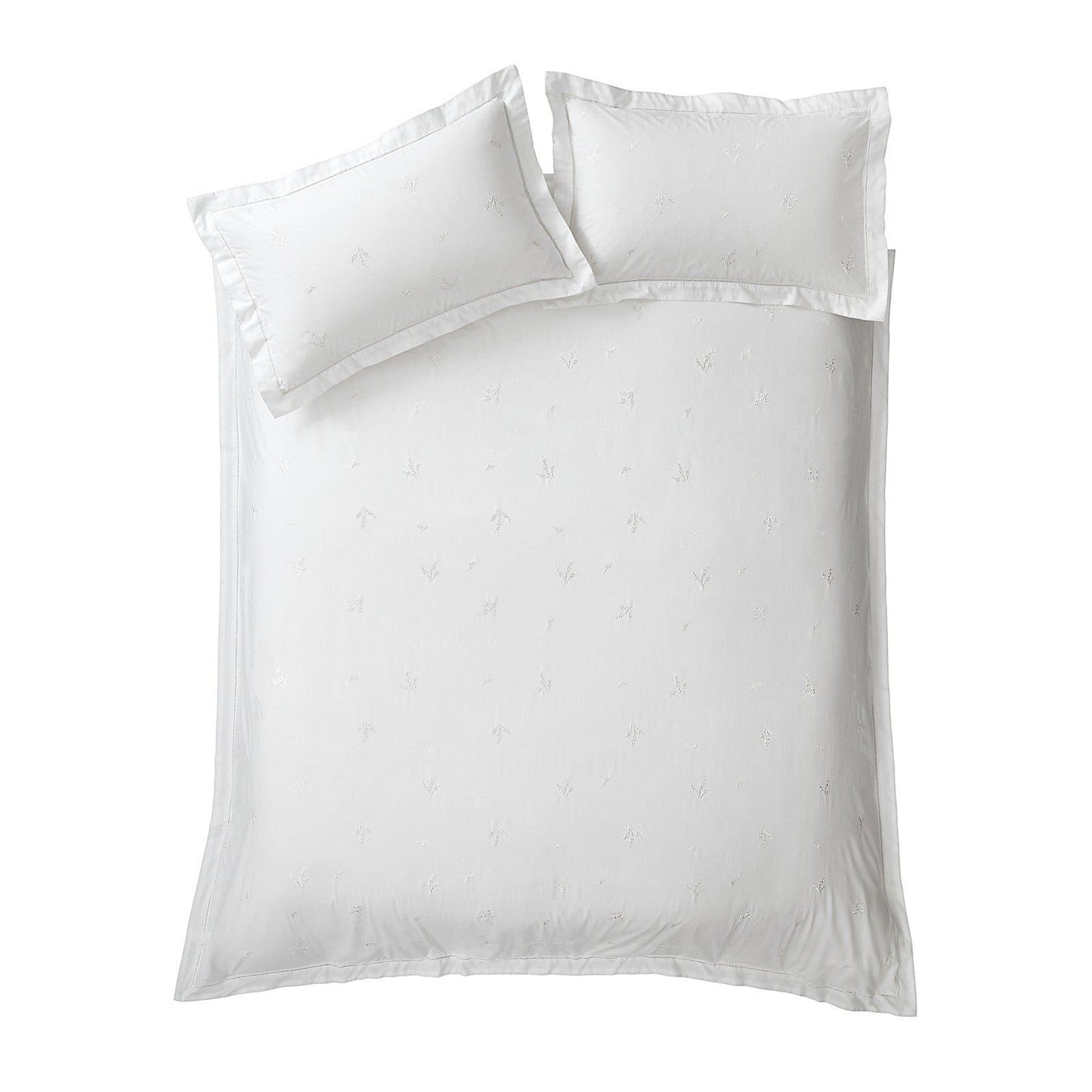 Lottie Embroidery White Duvet Cover Set