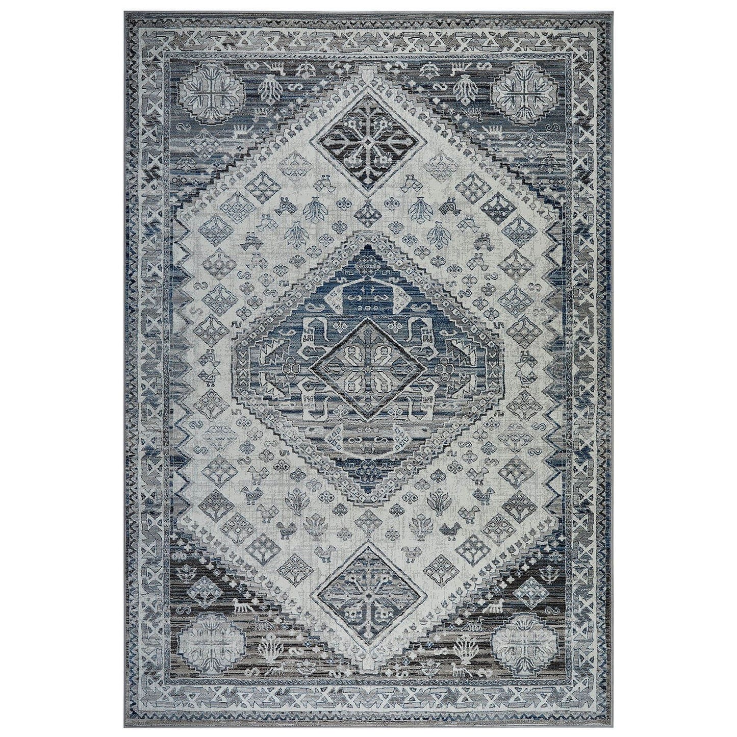 Kendra 2603 H Traditional Grey Rug