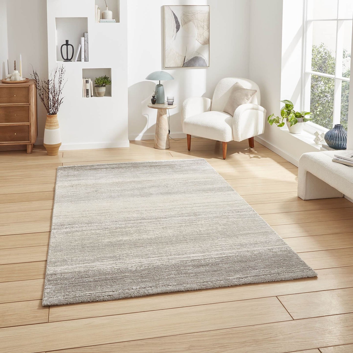Geneva 62786 Grey Berber Rug
