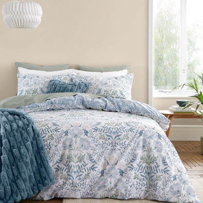 Hedgerow Hopper Blue Duvet Cover Set