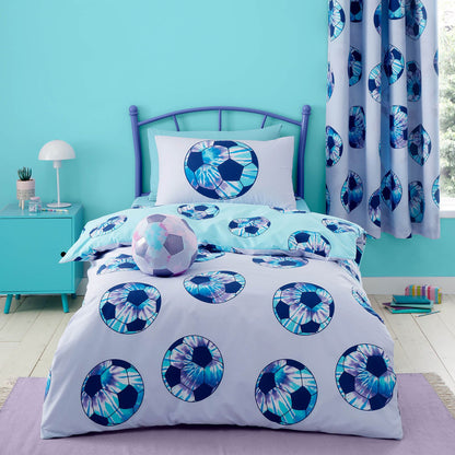 Tie Dye Football Lilac Duvet Cover Set