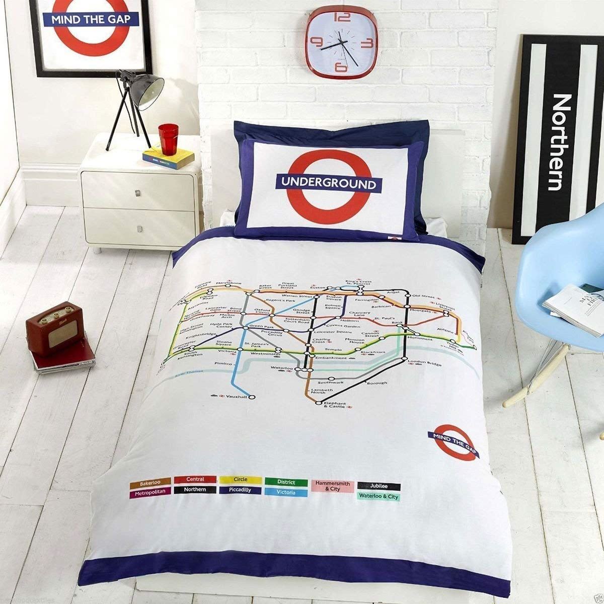 London Underground Multi Duvet Set