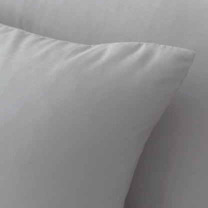 Bianca 180 Thread Count Egyptian Cotton Silver Grey Pillow case with envelope closure