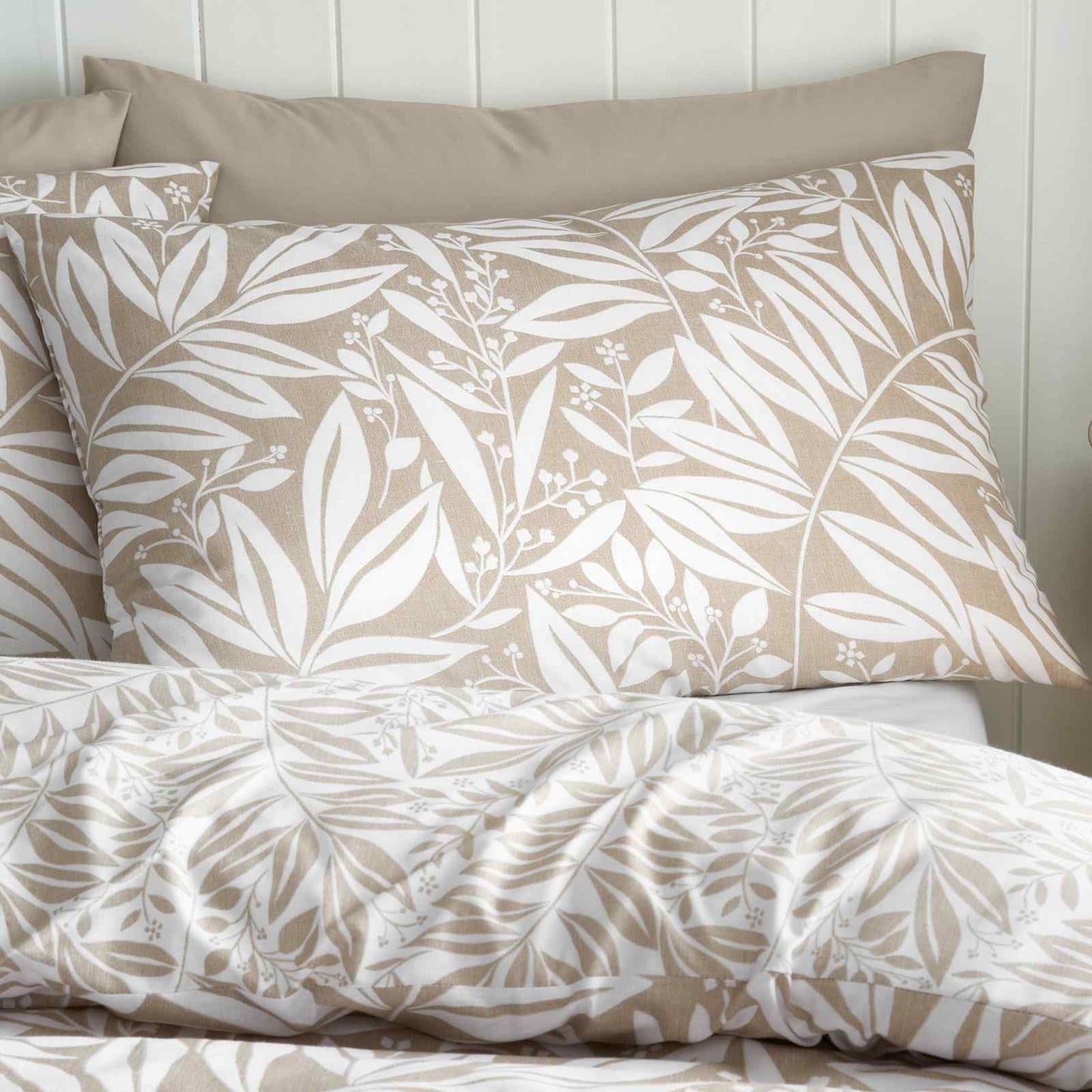 Sorrel Leaf Natural Duvet Cover Set