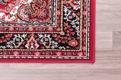 Traditional Poly Lancashire Red Rugs