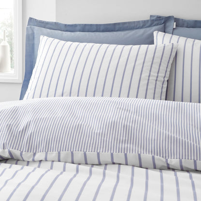 Bianca Hampton Stripe Blue Duvet Cover Set