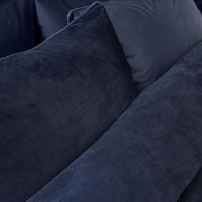 Kingsley Matt Velvet Navy Duvet Cover Set