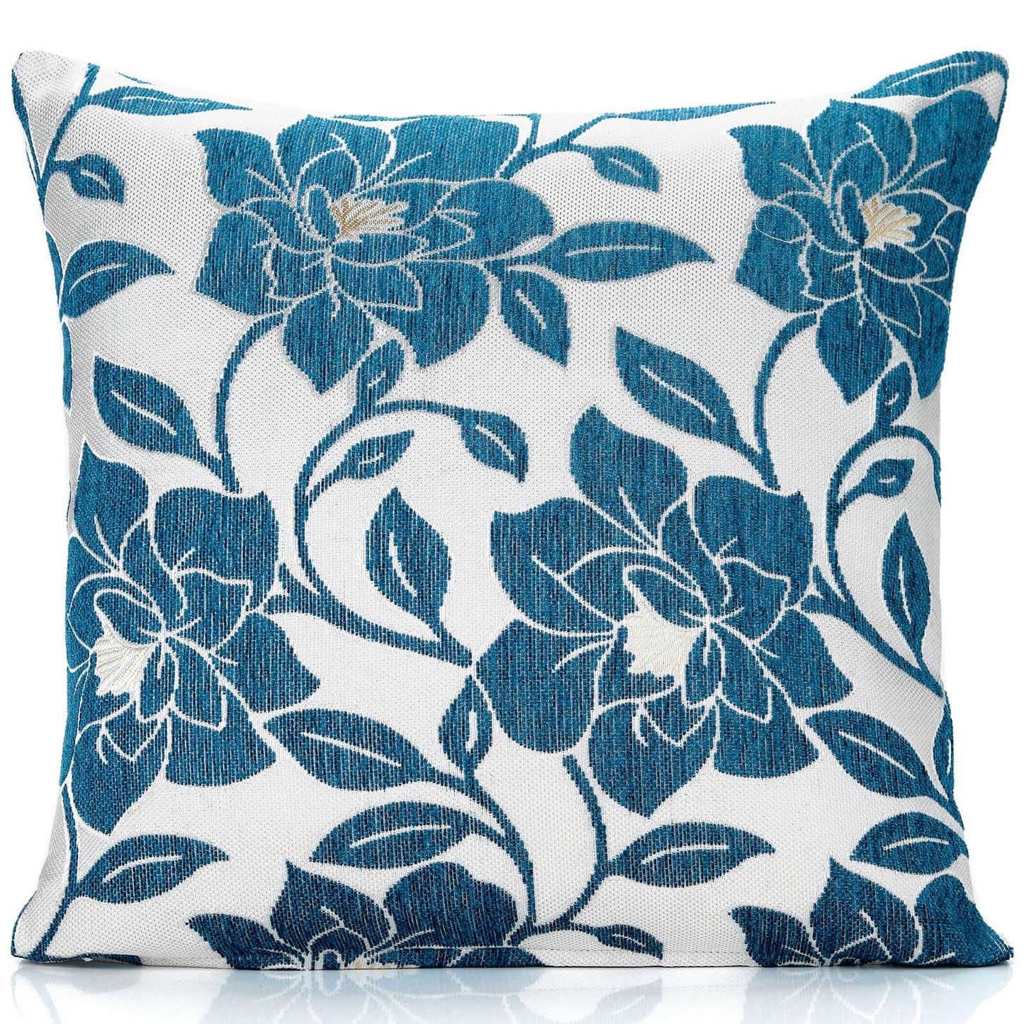 Peony Teal Cushion Cover