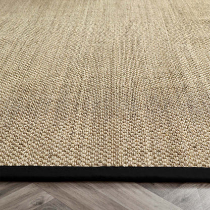 Origins Sisal Light Beige with Black Border 67x200