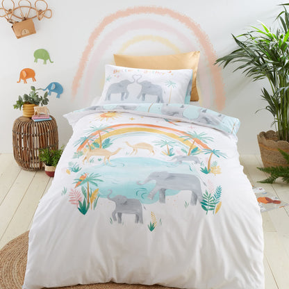 Paradise Desert Animals Pastel Duvet Set