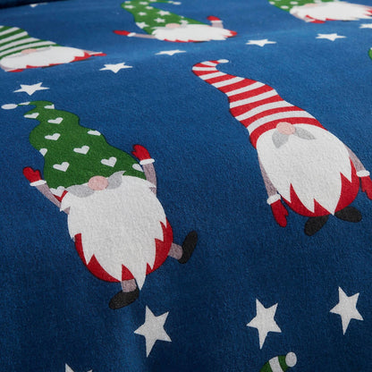 Gnome For Christmas Navy Duvet Set