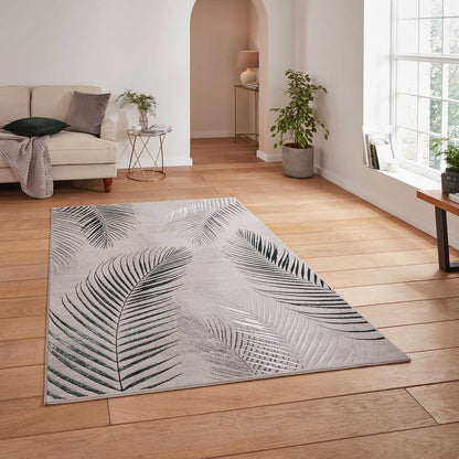 Creation 50051 Grey/Green Modern Rug