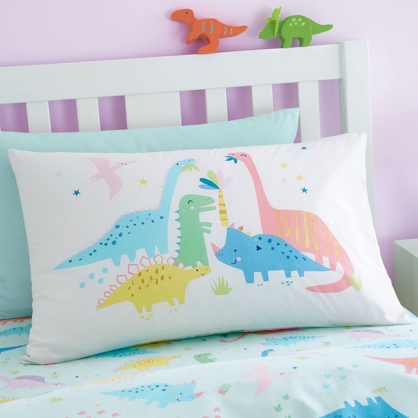 Dinosaur Friends Natural Duvet Cover Set