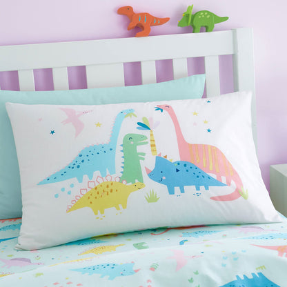 Dinosaur Friends Natural Duvet Cover Set