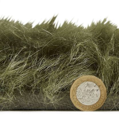 Polar Plush Olive Green Soft Shaggy Rug