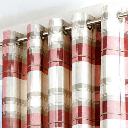 Balmoral Ruby Eyelet Curtains