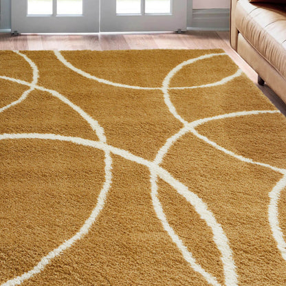 Snug Yellow Bubbles Rug