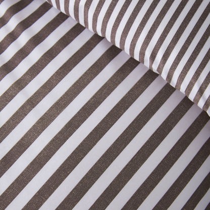 Catherine Lansfield Epping Textured Reversible Bedding Duvet Cover Set Chocolate