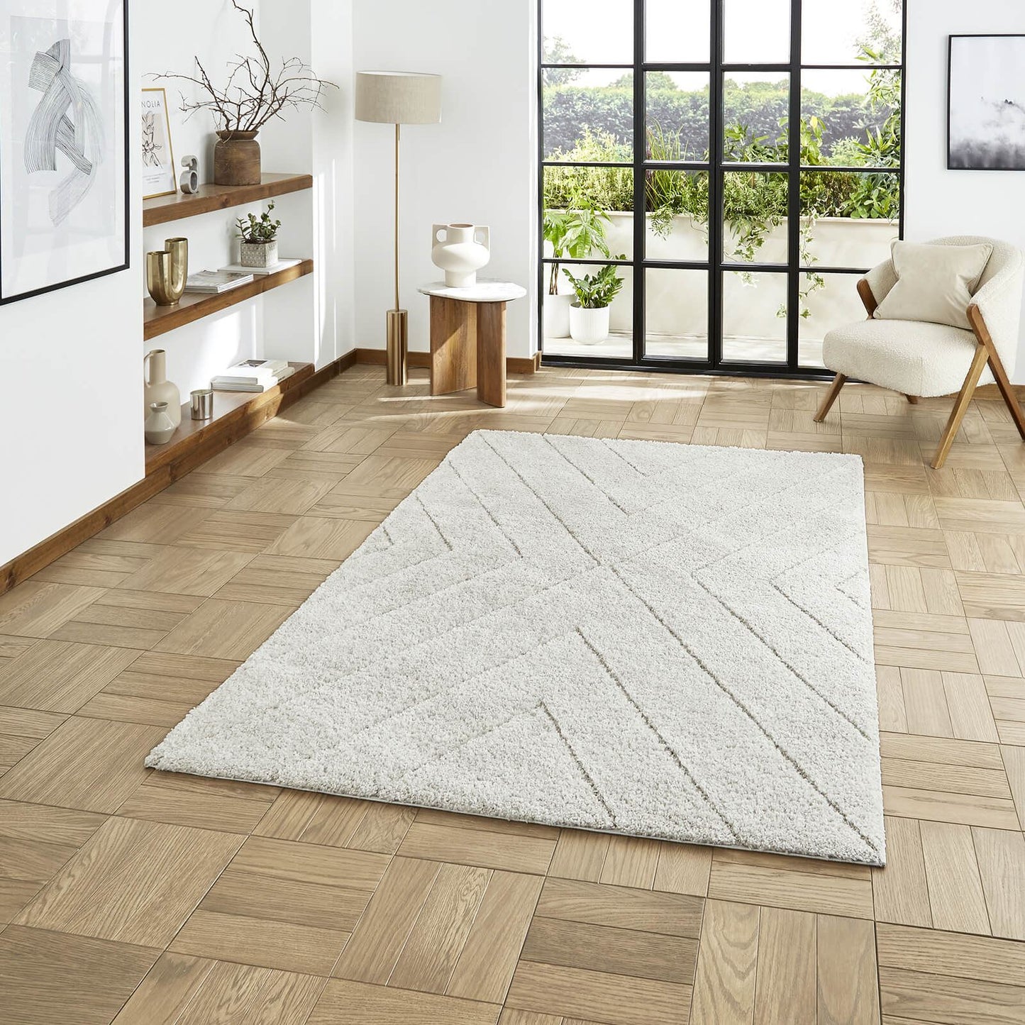 Ideal Shaggy 80362 Silver Berber Rug