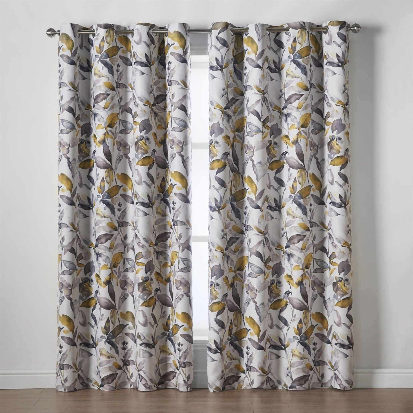 Giverny Ochre Eyelet Curtains