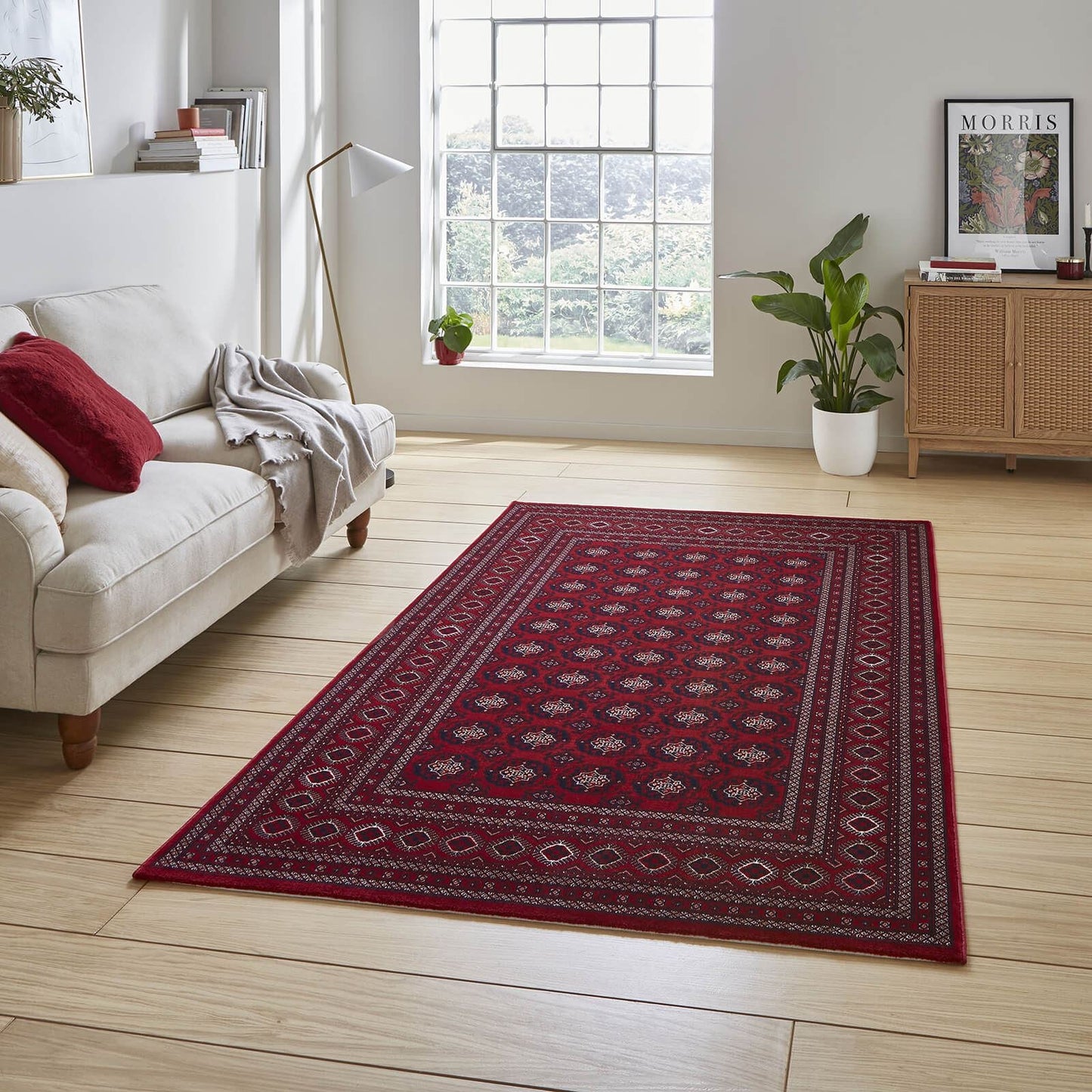 Dubai 62098 Red Traditional Rug