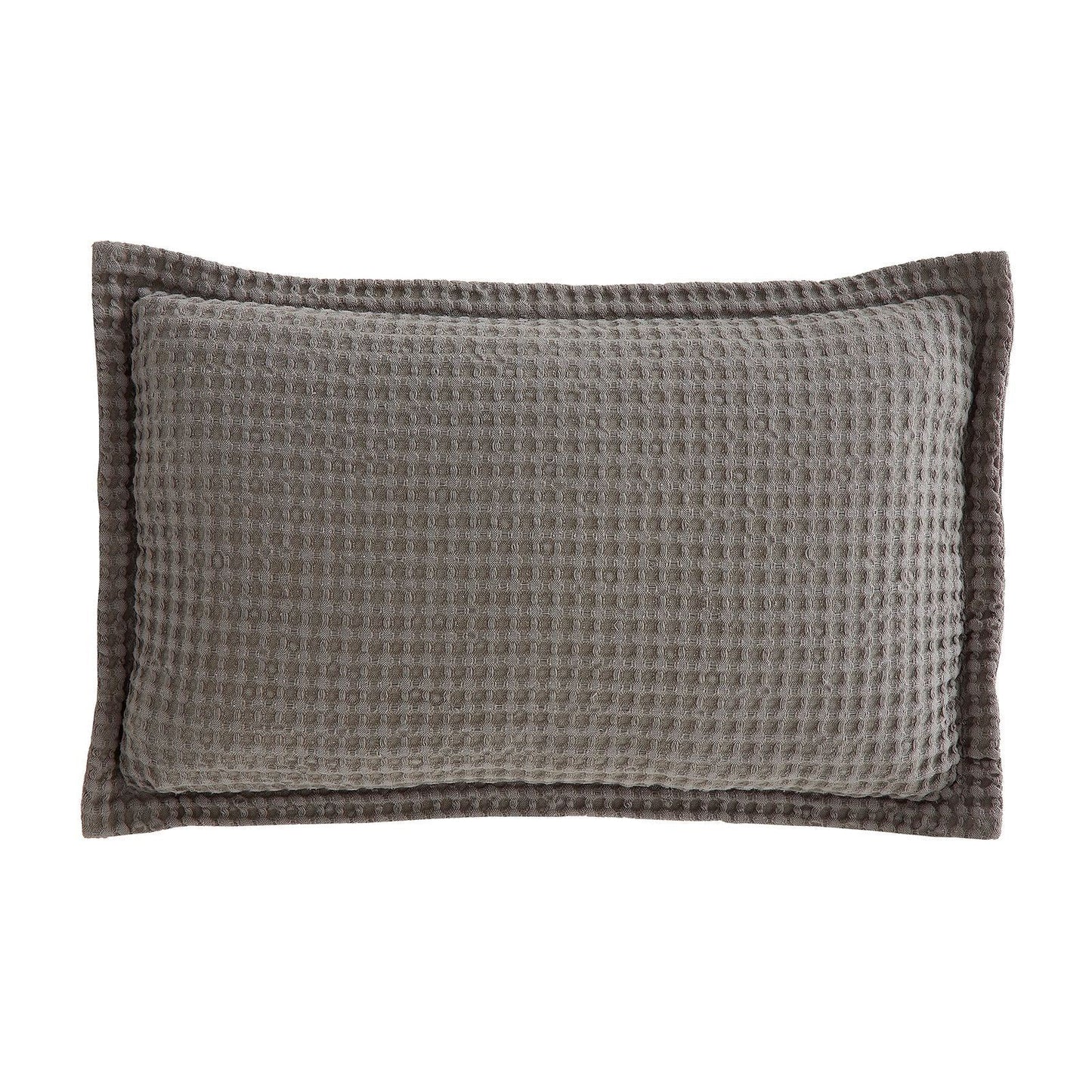 Pineapple Elephant Jaipur Chunky Waffle Grey Cushion - Filled