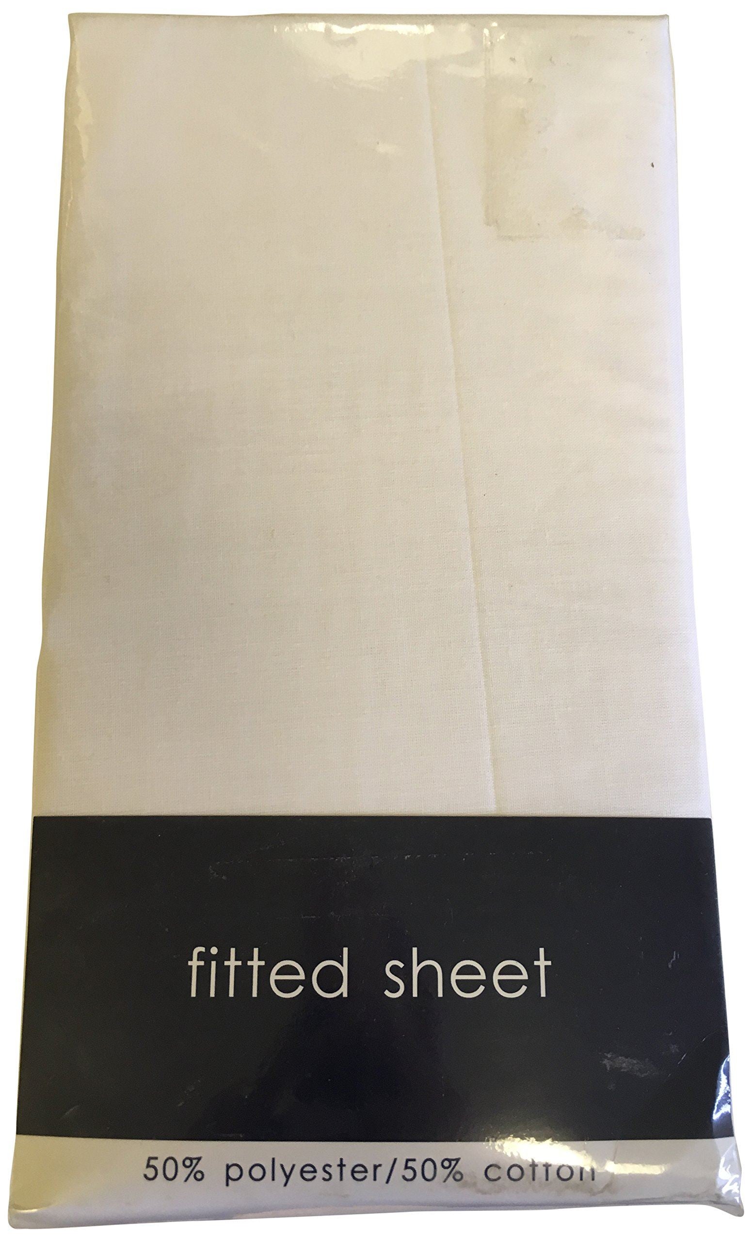 56P White Fitted Sheet