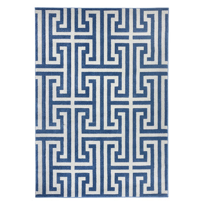 Origins Greek Key Navy/Grey Rug