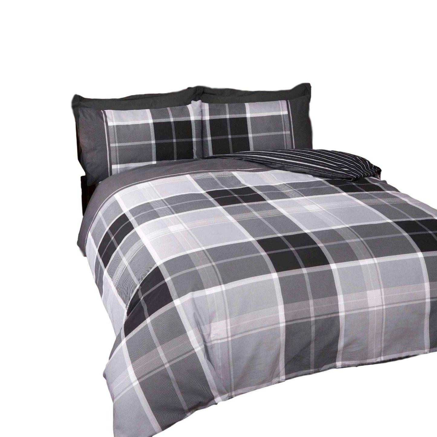 Argyle Grey Duvet Set