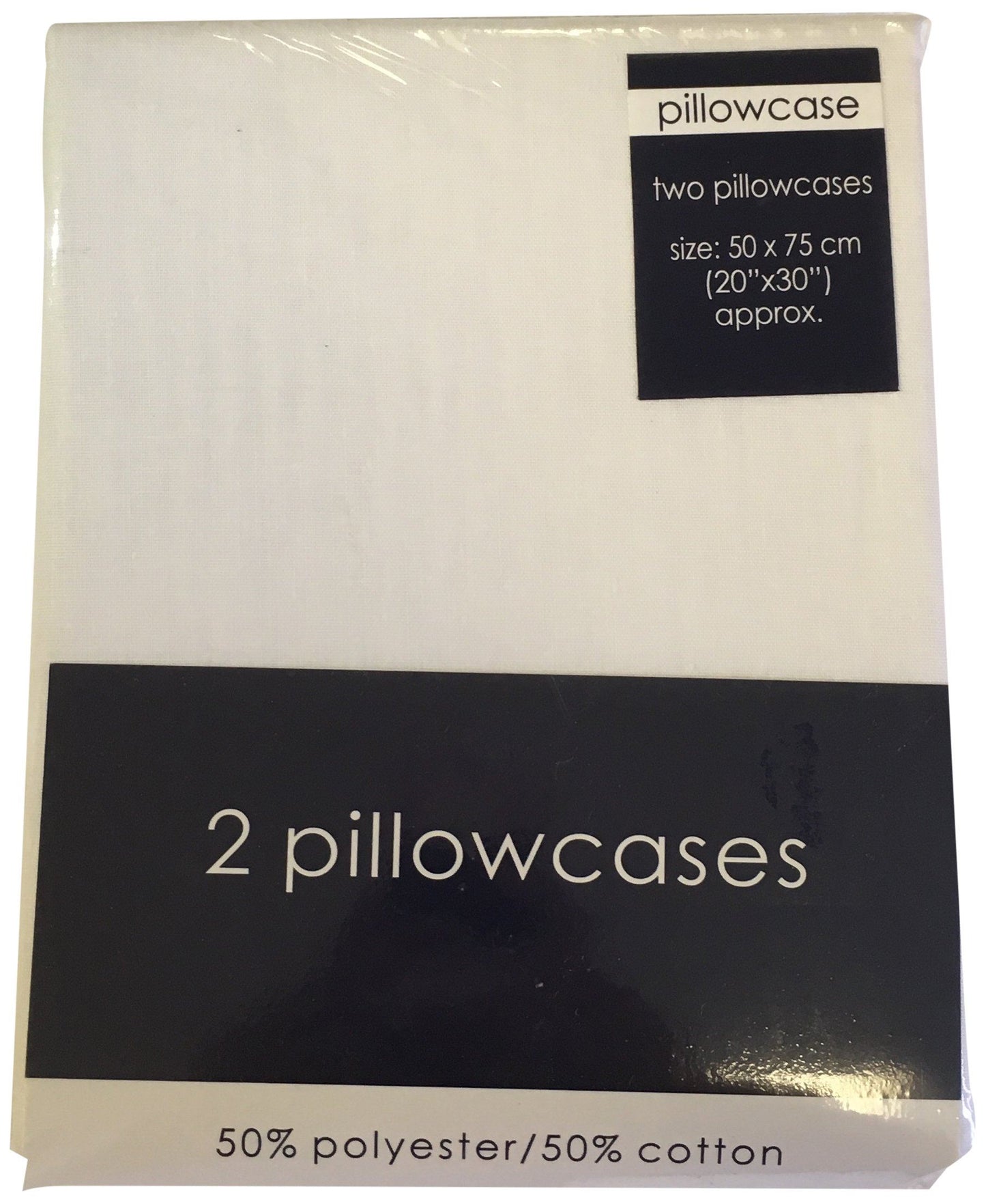 56P White Housewife Pillowcase Pair