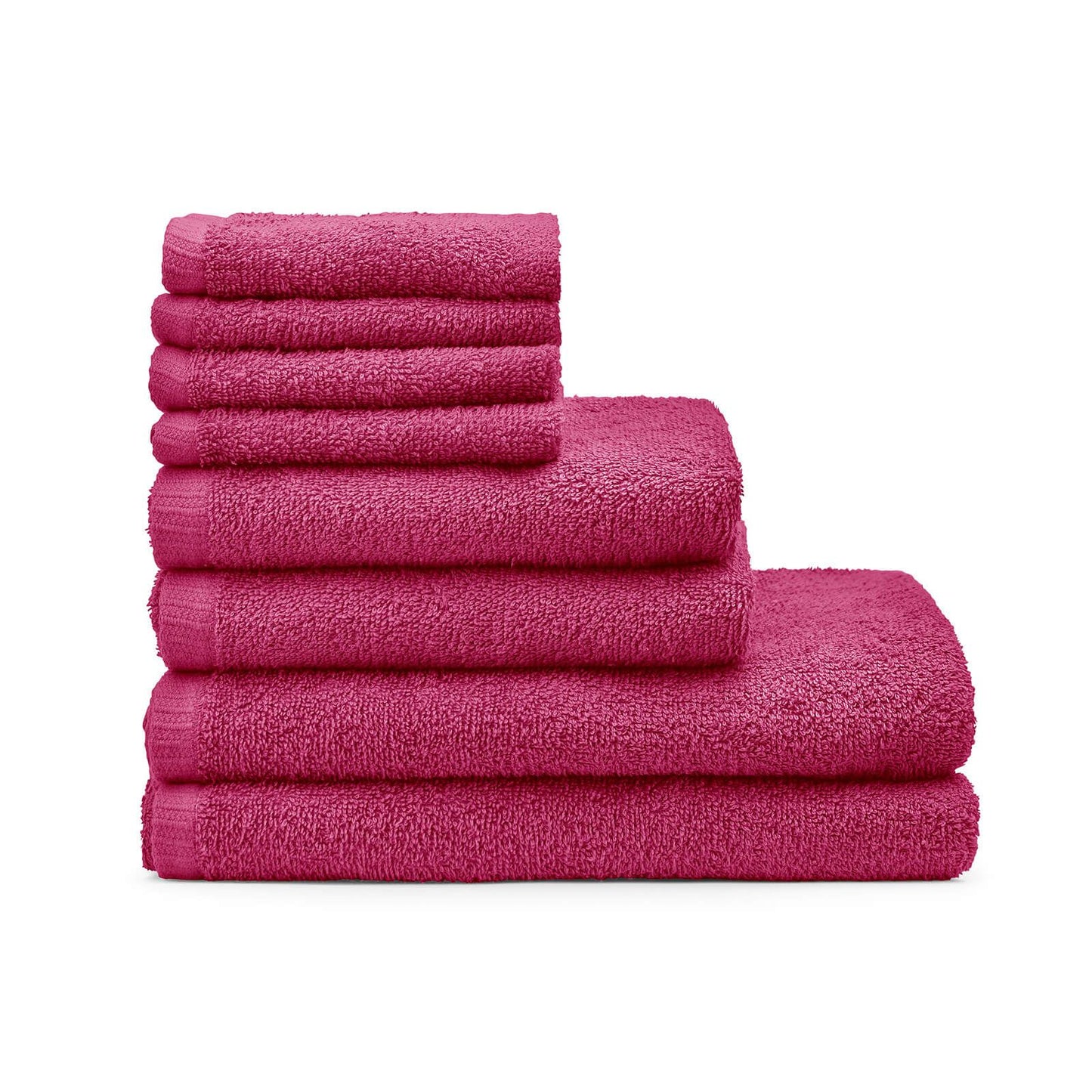 Quick Dry Towel Hot Pink Towel Bale Set - 8 Piece