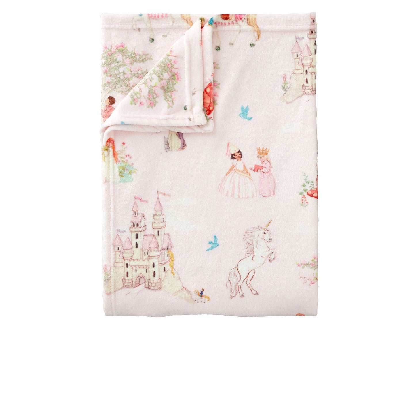 Belle & Boo Fairytale Pink Blanket Throw - 150x200cm