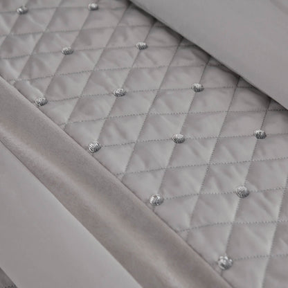 Sequin Cluster Silver Duvet Set