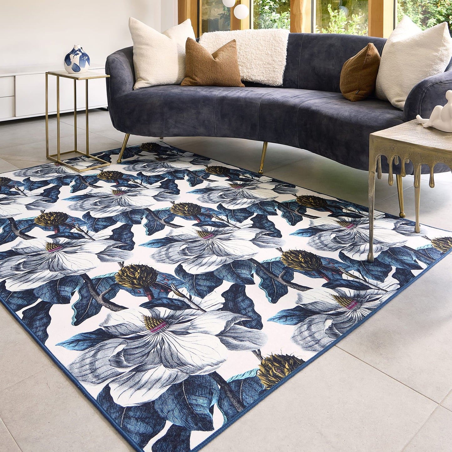 Hug Rug Eco-Washable Magnolia Garden Rug