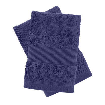 Anti-Bacterial Navy Blue Face Cloth Pair