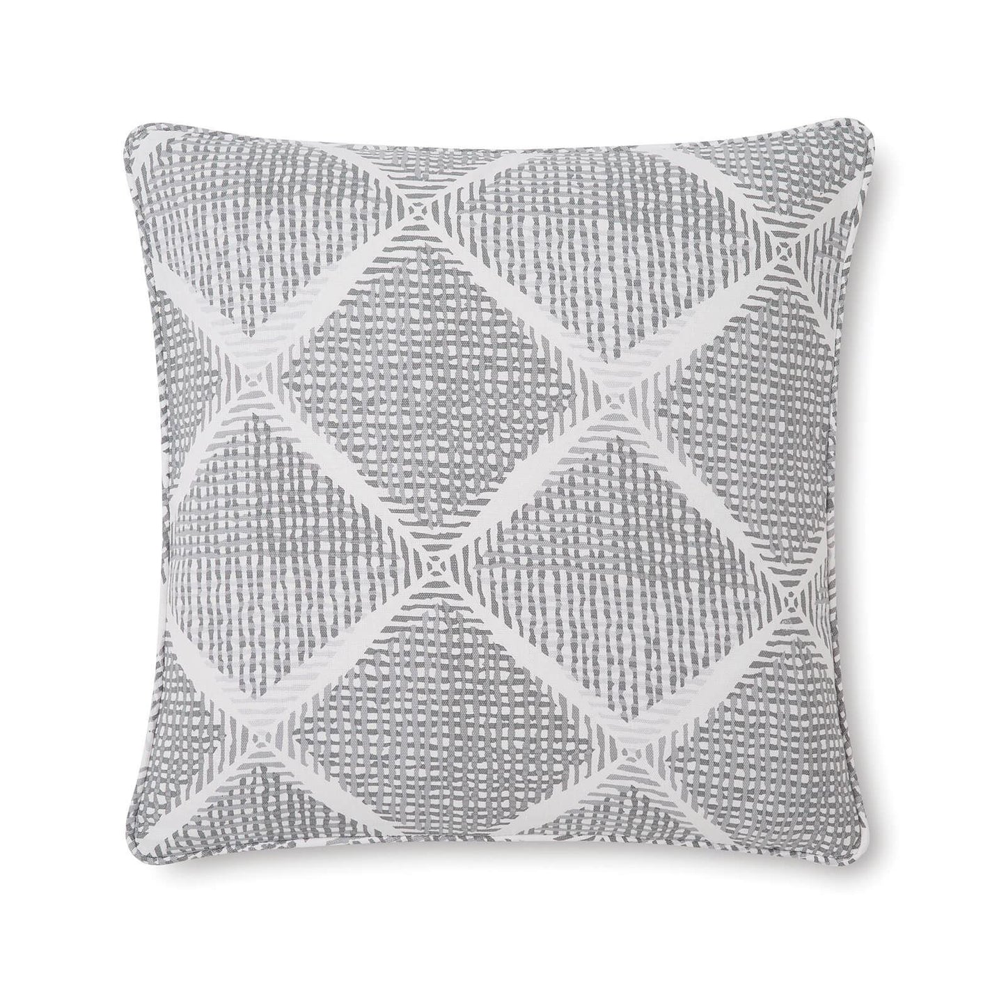 Downstairs Living Geo Grey Filled Cushion