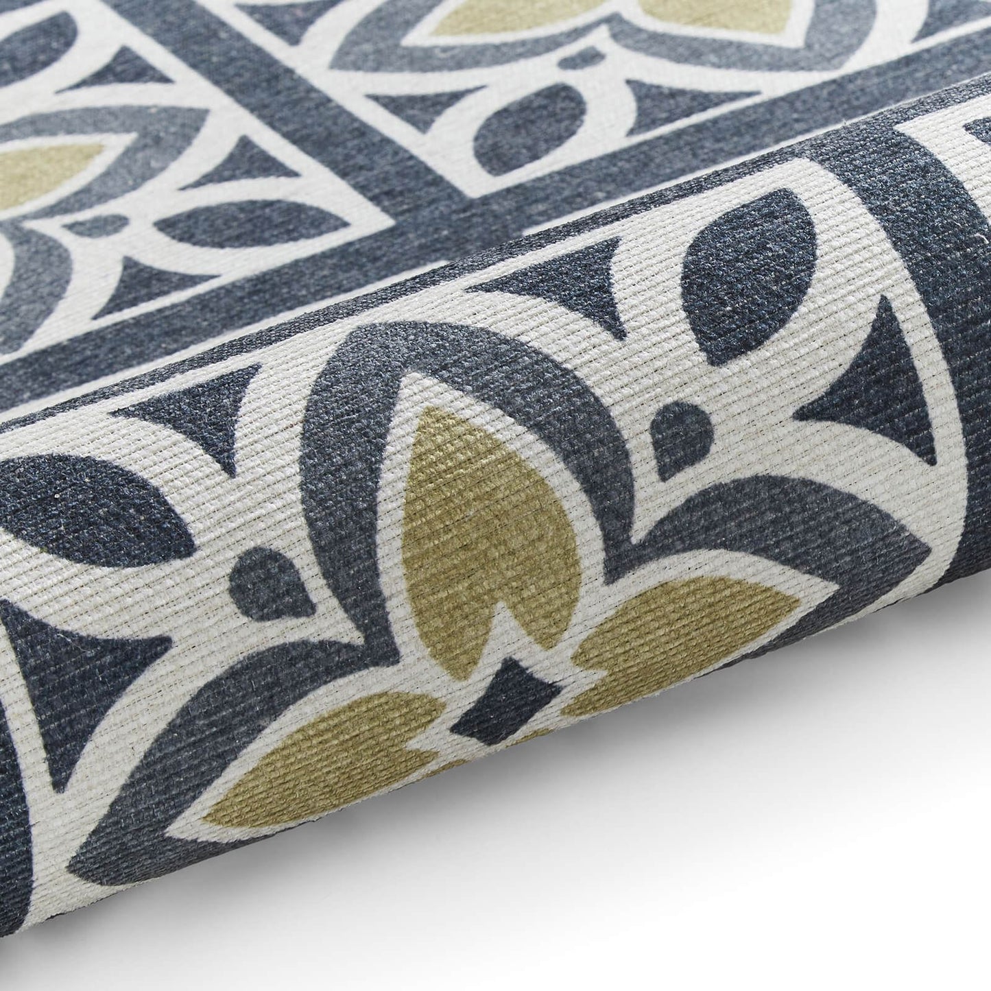 Victoria H1191 Grey/Orange Washable Rug