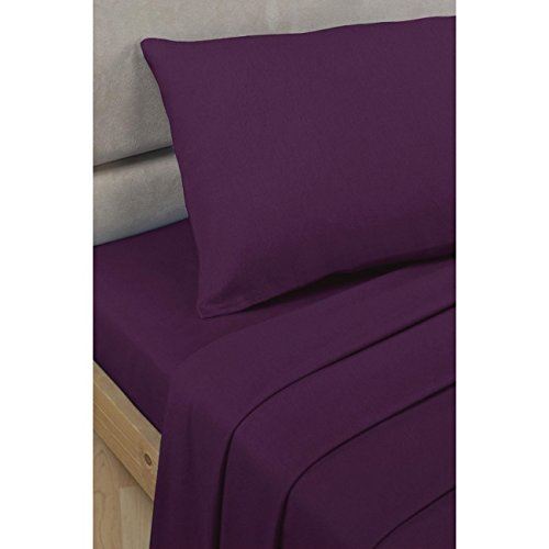 SleepND Percale Aubergine Fitted Sheet