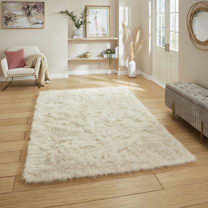 Polar Plush Beige Soft Shaggy Rug