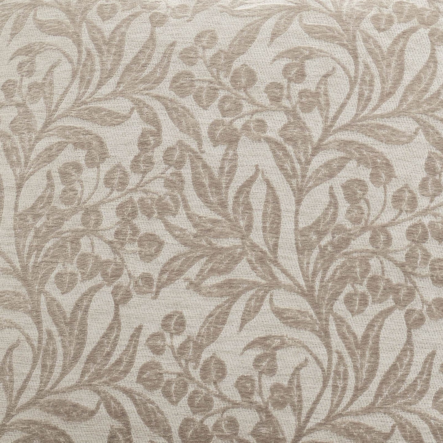 Bianca Fine Linens Chenille Leaves Cushion Natural - 50x50cm